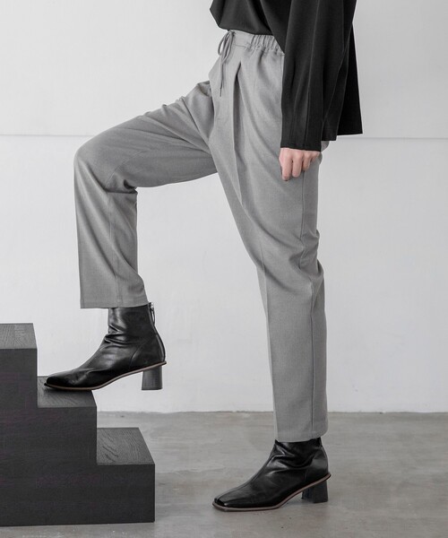 THE SHOP TK （ザ ショップ ティーケー ）の「◆【あったかキレイ/選べるサイズ＆カラー】裏起毛ジョグテーパードパンツ（その他パンツ・レディース・グレー/レモンイエロー/オフホワイト/オレンジ/ブラック/ブルー・10/11/13/12/14）」の7枚目の写真