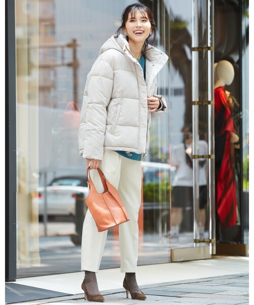 THE SHOP TK （ザ ショップ ティーケー ）の「◆【あったかキレイ/選べるサイズ＆カラー】裏起毛ジョグテーパードパンツ（その他パンツ・レディース・グレー/レモンイエロー/オフホワイト/オレンジ/ブラック/ブルー・10/11/13/12/14）」の19枚目の写真