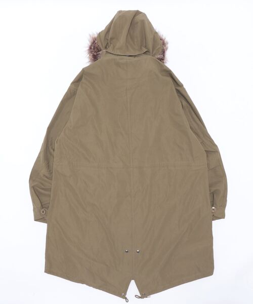 semantic design（セマンティックデザイン）の「セマンティックデザイン ビックシルエット 3WAYモッズコート（モッズコート・メンズ・ブラック/カーキ/アイボリー・MEDIUM/LARGE）」の8枚目の写真