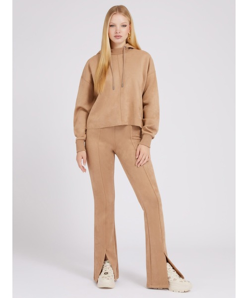 Guess（ゲス）の「Eco Zorina Suede Hoodie パーカー（パーカー・レディース・ベージュ・MEDIUM/SMALL/X-SMALL）」の9枚目の写真