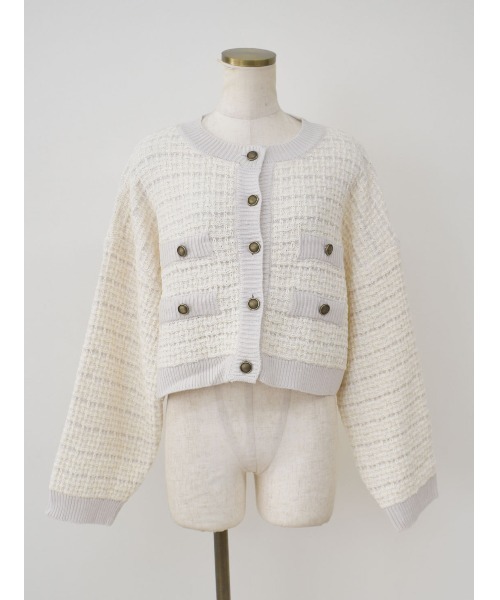 Reurie'(レウリィ)の「ツイードニットカーディガン/tweed like knit cardigan(カーディガン/ボレロ)」 - WEAR