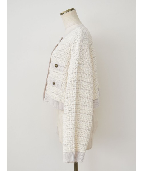 Reurie'(レウリィ)の「ツイードニットカーディガン/tweed like knit cardigan(カーディガン/ボレロ)」 - WEAR