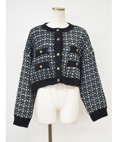 Reurie'(レウリィ)の「ツイードニットカーディガン/tweed like knit cardigan(カーディガン/ボレロ)」 - WEAR
