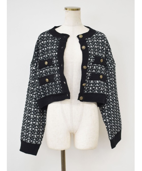 Reurie'（レウリィ）の「ツイードニットカーディガン/tweed like knit cardigan（カーディガン/ボレロ）」 - WEAR