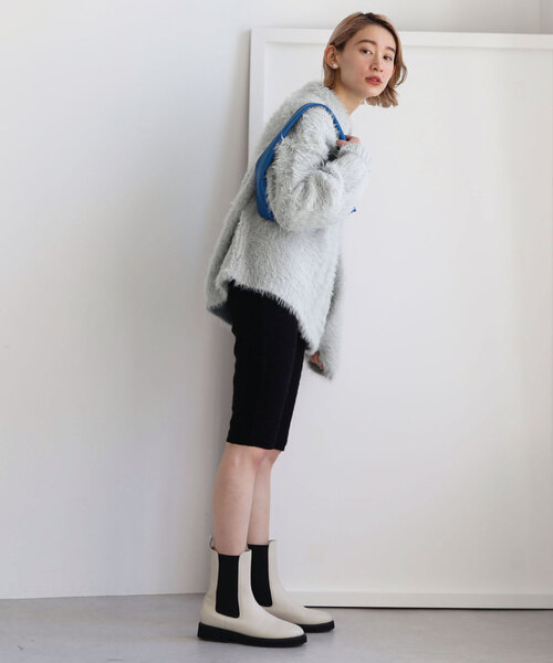 SLOBE citron.(スローブシトロン)の「SLOBE citron.シャギーニットポロカーディガン(ニット/セーター・レディース・グレー/ピンク・FREE)」の17枚目の写真