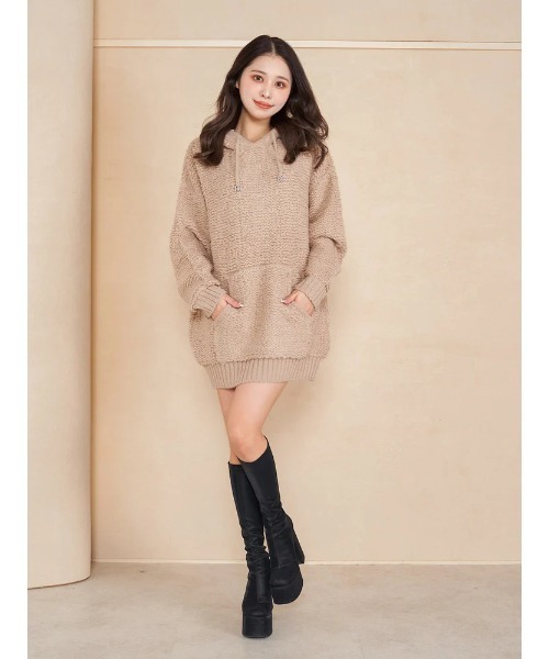 【新品未使用】Darich❤️ダーリッチ❤️ループニットフーディー セール】ループニットフーディー（ニット/セーター）｜Darich