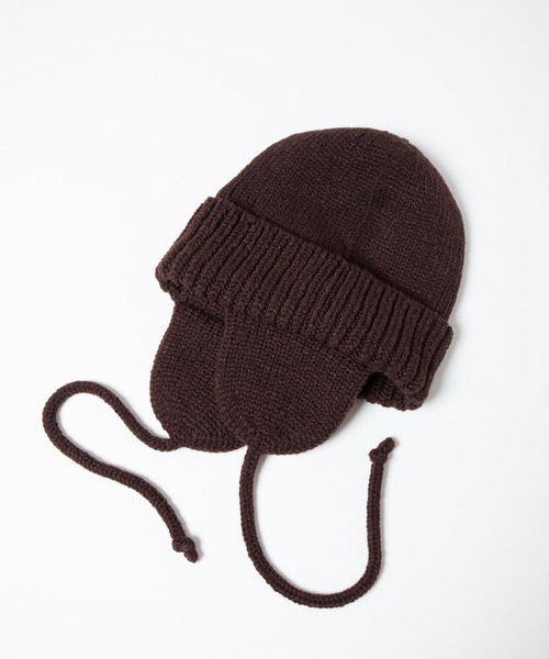 RACAL(ラカル)の「【Racal】Ear knit watch RL-21-1179(ニットキャップ/ビーニー・メンズ・ブラック/ブラウン/グレー/ベージュ/チャコールグレー/アイボリー/オレンジ・FREE)」の12枚目の写真