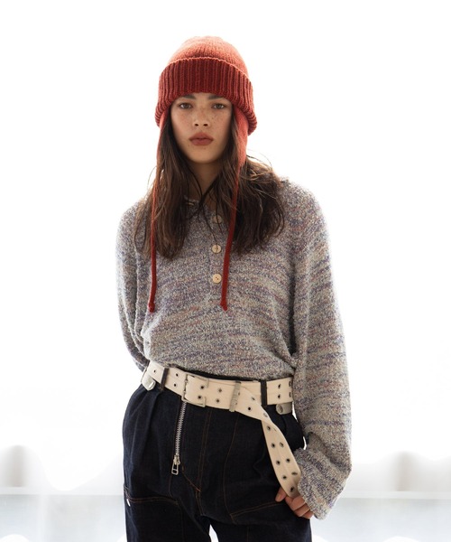 RACAL(ラカル)の「【Racal】Ear knit watch RL-21-1179(ニットキャップ/ビーニー・メンズ・ブラック/ブラウン/グレー/ベージュ/チャコールグレー/アイボリー/オレンジ・FREE)」の13枚目の写真