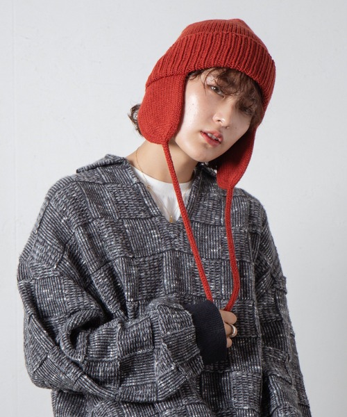 RACAL(ラカル)の「【Racal】Ear knit watch RL-21-1179(ニットキャップ/ビーニー・メンズ・ブラック/ブラウン/グレー/ベージュ/チャコールグレー/アイボリー/オレンジ・FREE)」の16枚目の写真