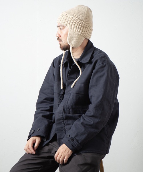 RACAL(ラカル)の「【Racal】Ear knit watch RL-21-1179(ニットキャップ/ビーニー・メンズ・ブラック/ブラウン/グレー/ベージュ/チャコールグレー/アイボリー/オレンジ・FREE)」の9枚目の写真