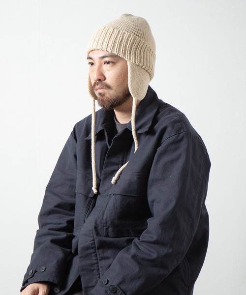 RACAL(ラカル)の「【Racal】Ear knit watch RL-21-1179(ニットキャップ/ビーニー・メンズ・ブラック/ブラウン/グレー/ベージュ/チャコールグレー/アイボリー/オレンジ・FREE)」の8枚目の写真