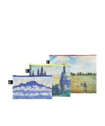 LOQI（ローキー）の「【LOQI/ローキー】ジップポケット (リサイクル） 3pcs set（ポーチ）」