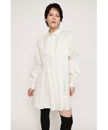 SLY | ASYMMETRY TUCK MINI OP アシンメトリー タック ミニワンピース シャツワンピース(シャツワンピース)