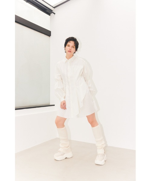 セール】ASYMMETRY TUCK MINI OP アシンメトリー タック ミニ