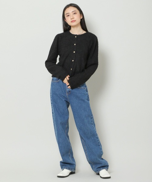 3.3 Field Trip （3.3フィールドトリップ）の「3.3 Field Trip／ブークレパフカーディガン 2185958（カーディガン/ボレロ・レディース・クリーム/ブラック・FREE）」の11枚目の写真