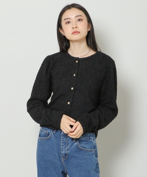 3.3 Field Trip （3.3フィールドトリップ）の「3.3 Field Trip／ブークレパフカーディガン 2185958（カーディガン/ボレロ・レディース・クリーム/ブラック・FREE）」の12枚目の写真