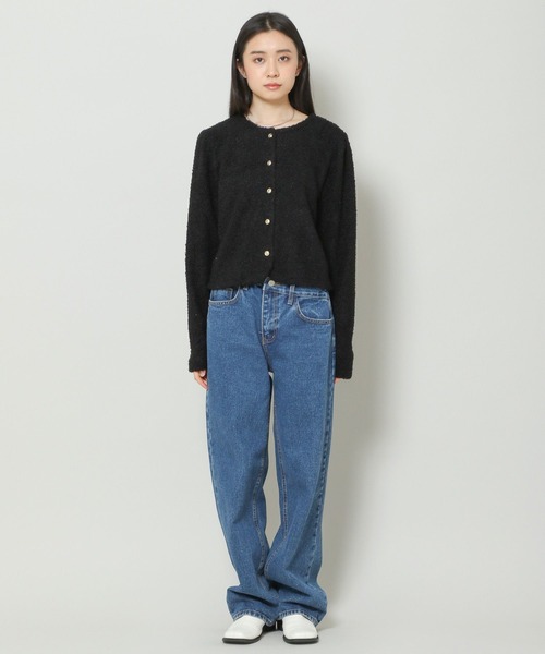 3.3 Field Trip （3.3フィールドトリップ）の「3.3 Field Trip／ブークレパフカーディガン 2185958（カーディガン/ボレロ・レディース・クリーム/ブラック・FREE）」の13枚目の写真