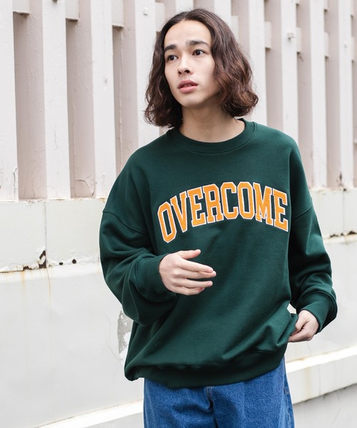 WEGO（ウィゴー）の「WEGO/ヘビーウエイト サガラワッペンプルオーバー（スウェット・メンズ・杢グレー/ダークグリーン/ホワイト/スミクロ・MEDIUM/LARGE）」の4枚目の写真