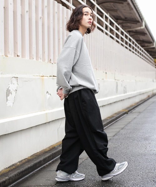 WEGO（ウィゴー）の「WEGO/ヘビーウエイト サガラワッペンプルオーバー（スウェット・メンズ・杢グレー/ダークグリーン/ホワイト/スミクロ・MEDIUM/LARGE）」の21枚目の写真