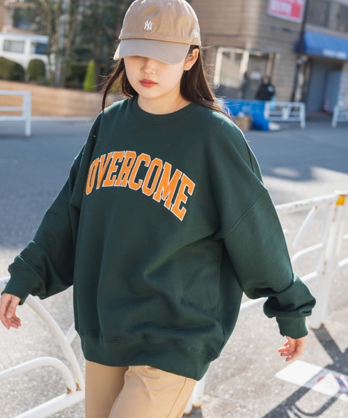 WEGO（ウィゴー）の「WEGO/ヘビーウエイト サガラワッペンプルオーバー（スウェット・メンズ・杢グレー/ダークグリーン/ホワイト/スミクロ・MEDIUM/LARGE）」の14枚目の写真