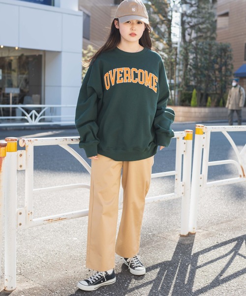 WEGO（ウィゴー）の「WEGO/ヘビーウエイト サガラワッペンプルオーバー（スウェット・メンズ・杢グレー/ダークグリーン/ホワイト/スミクロ・MEDIUM/LARGE）」の15枚目の写真