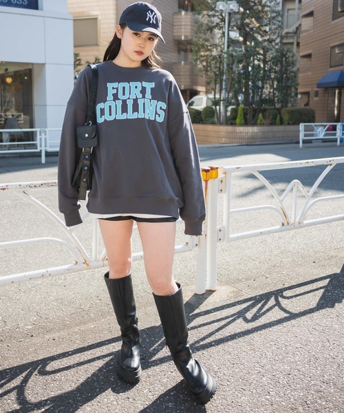 WEGO（ウィゴー）の「WEGO/ヘビーウエイト サガラワッペンプルオーバー（スウェット・メンズ・杢グレー/ダークグリーン/ホワイト/スミクロ・MEDIUM/LARGE）」の10枚目の写真