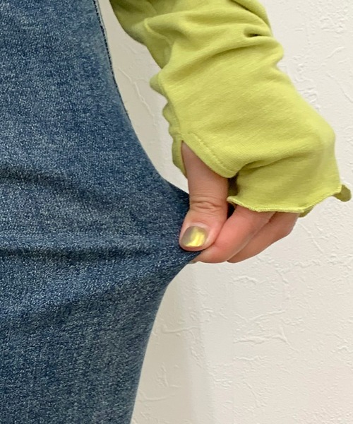 CRB(シーアールビー)の「カットオフデニムストレートパンツ(デニムパンツ・レディース・ブルー・M/L/S)」の16枚目の写真