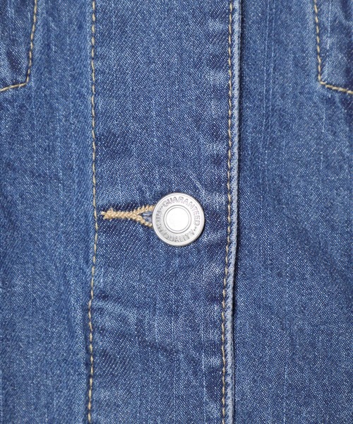 Honeys（ハニーズ）の「ゆるＧジャン（デニムジャケット・レディース・インディゴブルー/グリーン/ライトインディゴブルー/アイボリー・L/LL/S/M）」の15枚目の写真