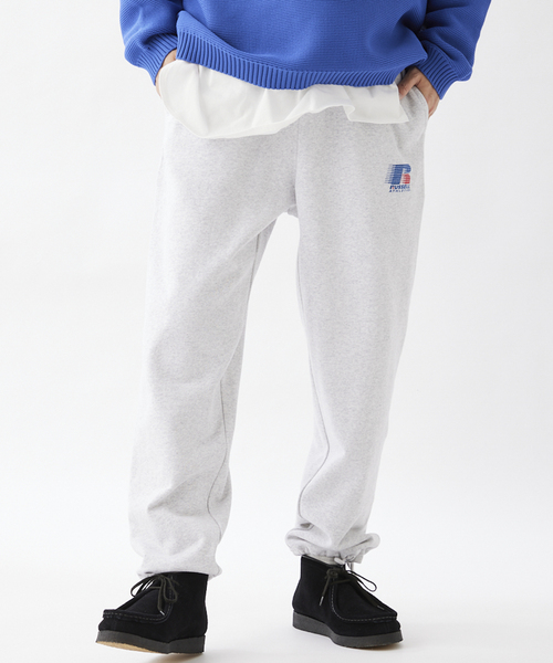 Russell Athletic(ラッセルアスレティック)の「【RUSSELL ATHLETIC / ラッセル アスレティック】別注 ロゴ スウェットパンツ(スウェットパンツ・メンズ・ライトグレー/オレンジ/アイボリー・MEDIUM/LARGE)」の16枚目の写真