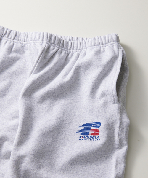 Russell Athletic(ラッセルアスレティック)の「【RUSSELL ATHLETIC / ラッセル アスレティック】別注 ロゴ スウェットパンツ(スウェットパンツ・メンズ・ライトグレー/オレンジ/アイボリー・MEDIUM/LARGE)」の5枚目の写真
