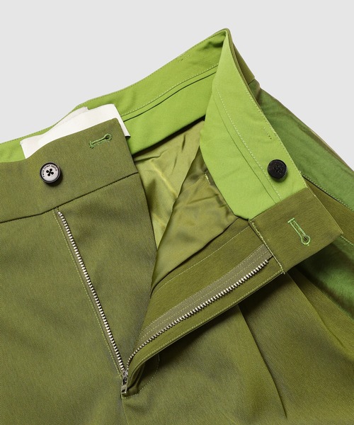 Feng Chen Wang（フェン・チェン・ワン）の「SHEER PANEL TROUSERS（その他パンツ・メンズ・グリーン・M/S）」の5枚目の写真