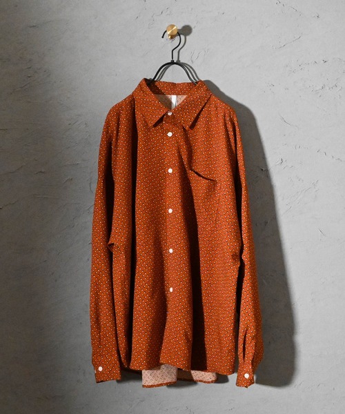 Ritzy(リッツィー)の「ポリ総柄プリント(B柄) ドロップショルダー LSシャツ(シャツ/ブラウス・メンズ・ブラウン/ブラック/ホワイト・MEDIUM/LARGE/X-LARGE)」の20枚目の写真