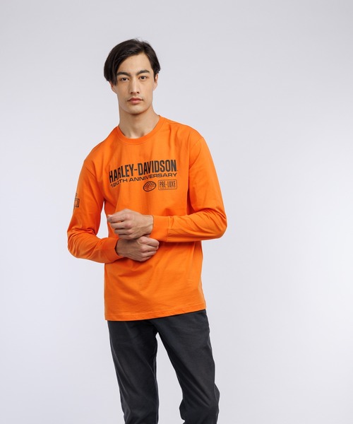 120周年記念Tシャツ ロングスリーブ ハーレーオレンジ（Tシャツ