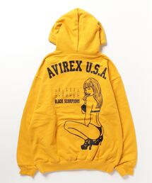 AVIREX | 《WEB&DEPOT限定》BLACK SCORPION SWEAT PULL OVER PARKA/ ブラックスコーピオン パーカー(パーカー)
