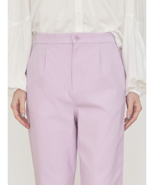 AMERICAN HOLIC（アメリカンホリック）の「美・美・美　ストレッチテーパードパンツ（その他パンツ・レディース・ラベンダー/ネイビー/その他5/アイボリー/サックスブルー/ブラック・M/S/XS/L）」の10枚目の写真