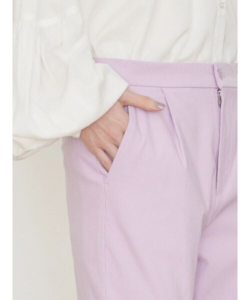 AMERICAN HOLIC（アメリカンホリック）の「美・美・美　ストレッチテーパードパンツ（その他パンツ・レディース・ラベンダー/ネイビー/その他5/アイボリー/サックスブルー/ブラック・M/S/XS/L）」の11枚目の写真