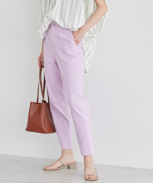 AMERICAN HOLIC（アメリカンホリック）の「美・美・美　ストレッチテーパードパンツ（その他パンツ・レディース・ラベンダー/ネイビー/その他5/アイボリー/サックスブルー/ブラック・M/S/XS/L）」の5枚目の写真