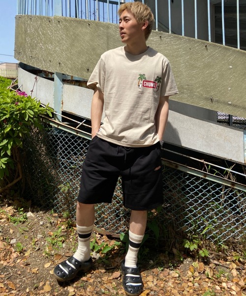 CHUMS(チャムス)の「CHUMS/チャムス Go to the Sea T-Shirt Tシャツ/半袖 アウトドア/キャンプ 薄手 CH01-2174(Tシャツ/カットソー・メンズ・グレー/ブラック/ピンク/ホワイト・M/L/XL)」の17枚目の写真