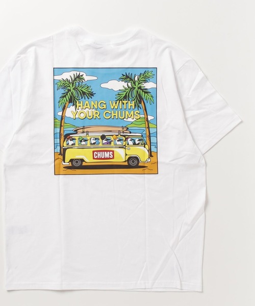 CHUMS(チャムス)の「CHUMS/チャムス Go to the Sea T-Shirt Tシャツ/半袖 アウトドア/キャンプ 薄手 CH01-2174(Tシャツ/カットソー・メンズ・グレー/ブラック/ピンク/ホワイト・M/L/XL)」の19枚目の写真