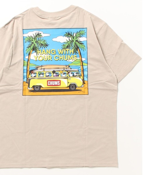 CHUMS(チャムス)の「CHUMS/チャムス Go to the Sea T-Shirt Tシャツ/半袖 アウトドア/キャンプ 薄手 CH01-2174(Tシャツ/カットソー・メンズ・グレー/ブラック/ピンク/ホワイト・M/L/XL)」の20枚目の写真