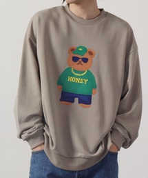 MODISH GAZE（モディシュガゼ）の「MODISH GAZE 裏毛 クルーネック 長袖 BIG スウェット ストリート BEAR（スウェット）」