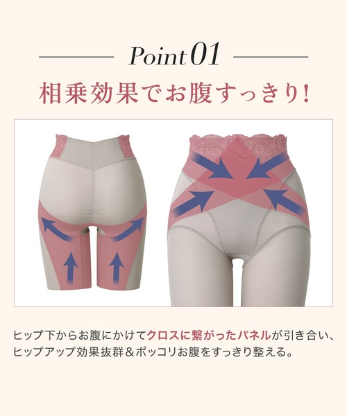 BRADELIS NEWYORK（ブラデリスニューヨーク）の「ハイブリッドシェイプアップヘムガードル23 ブラデリス 補整 補正下着（ショーツ・レディース・ブラック/ラベンダー/ピンクベージュ/グレイッシュベージュ・S/M/L/LL/3L/4L/5L）」の21枚目の写真