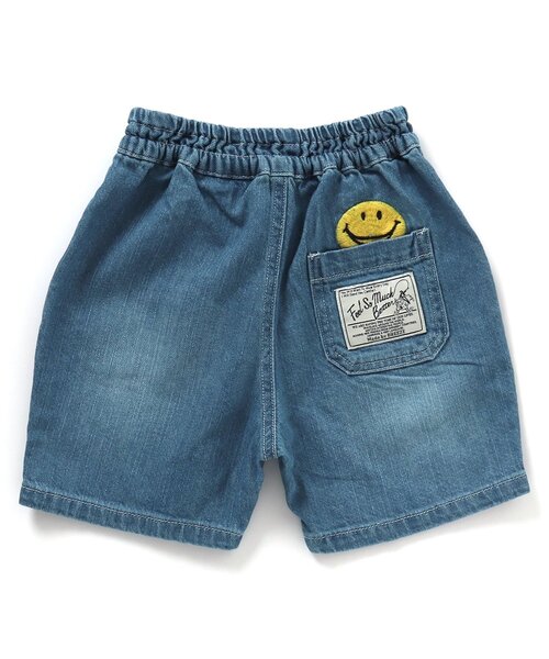 BREEZE(ブリーズ)の「FOスマイルワッペンデニムパンツ(デニムパンツ・キッズ・ブラック/サックスブルー・90/110/80/120/100/130/140)」の4枚目の写真