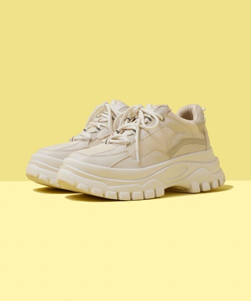 FOREVER 21(フォーエバー トゥエンティーワン)の「厚底配色スニーカー(スニーカー・レディース・パープル/グリーン系その他/ホワイト/ブラック・MEDIUM/LARGE/SMALL)」の8枚目の写真