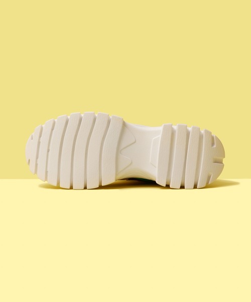 FOREVER 21(フォーエバー トゥエンティーワン)の「厚底配色スニーカー(スニーカー・レディース・パープル/グリーン系その他/ホワイト/ブラック・MEDIUM/LARGE/SMALL)」の10枚目の写真