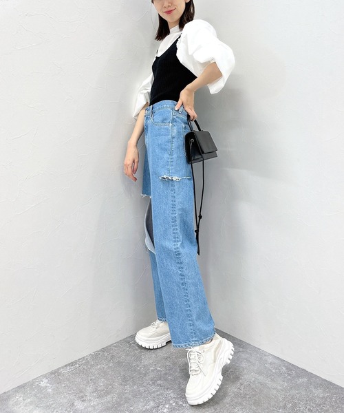 FOREVER 21(フォーエバー トゥエンティーワン)の「厚底配色スニーカー(スニーカー・レディース・パープル/グリーン系その他/ホワイト/ブラック・MEDIUM/LARGE/SMALL)」の13枚目の写真