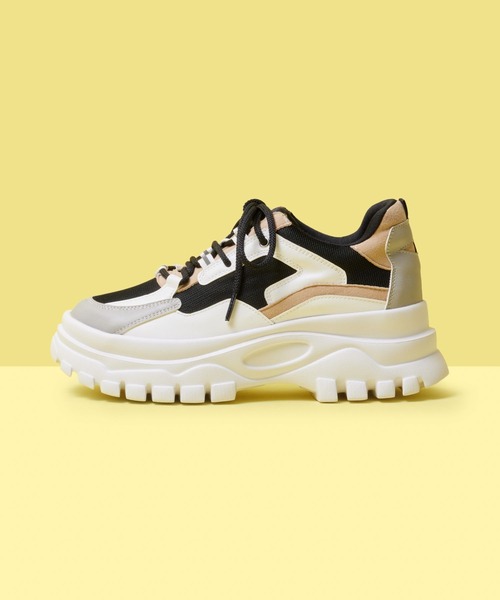 FOREVER 21(フォーエバー トゥエンティーワン)の「厚底配色スニーカー(スニーカー・レディース・パープル/グリーン系その他/ホワイト/ブラック・MEDIUM/LARGE/SMALL)」の21枚目の写真