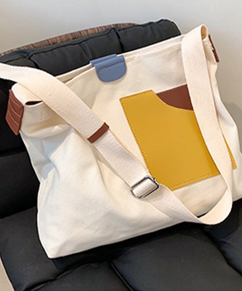 meJane（ミージェーン）の「オープンポケットキャンバストートバック（トートバッグ・レディース・カーキ/オフホワイト/ブラック/ライトベージュ・FREE）」の11枚目の写真