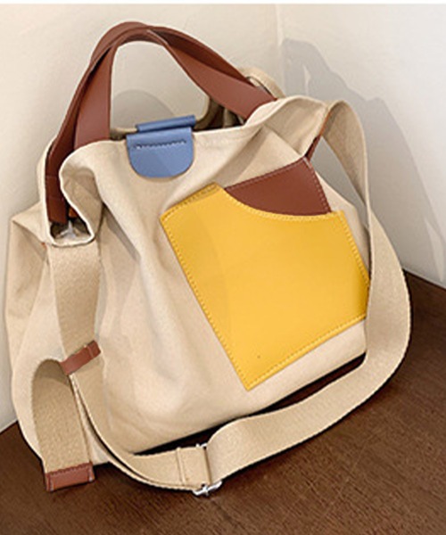 meJane（ミージェーン）の「オープンポケットキャンバストートバック（トートバッグ・レディース・カーキ/オフホワイト/ブラック/ライトベージュ・FREE）」の10枚目の写真