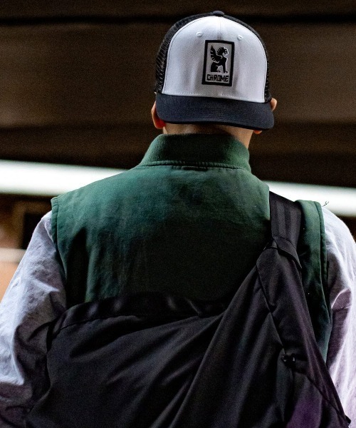 CHROME(クローム)の「CHROME/クローム キャップ MFLT 6 PANEL MESH CAP JP204WHBK(キャップ・メンズ・ホワイト×ブラック・FREE)」の1枚目の写真